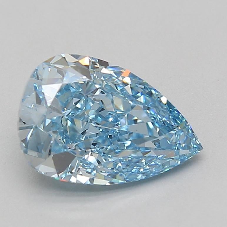 2.86 Ct. Fancy Vivid Blue Pear Lab Grown Diamond