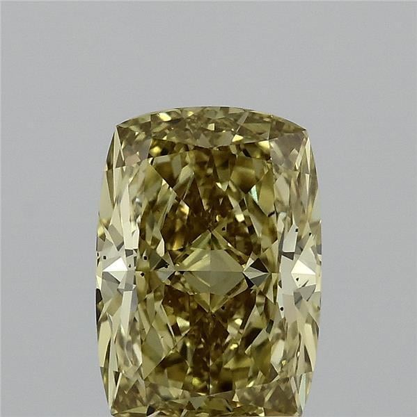 2.09 Ct. Fancy Intense Yellow Cushion Lab Grown Diamond