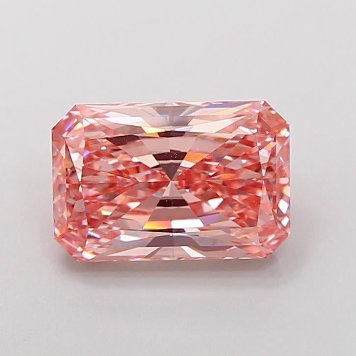 4.02 Ct. Fancy Vivid Pink Radiant Lab Grown Diamond