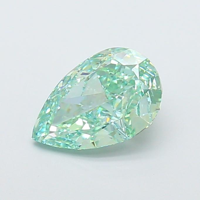 1.68 Ct. Fancy Vivid  Green Pear Lab Grown Diamond