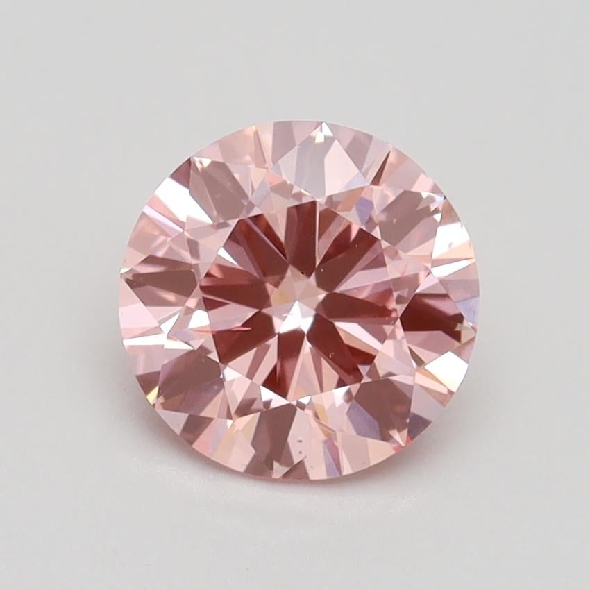 1.38 Ct. Fancy Intense Pink Round Lab Grown Diamond