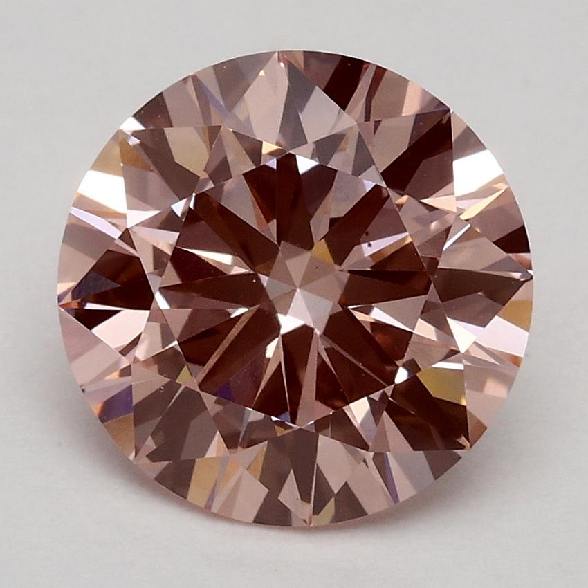 2.12 Ct. Fancy Intense Pink Round Lab Grown Diamond