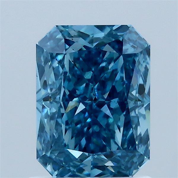 1.51 Ct. Fancy Vivid Blue Radiant Lab Grown Diamond