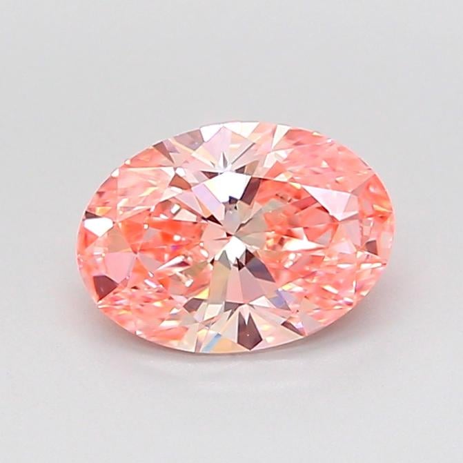 1.08 Ct. Fancy Vivid Pink Oval Lab Grown Diamond