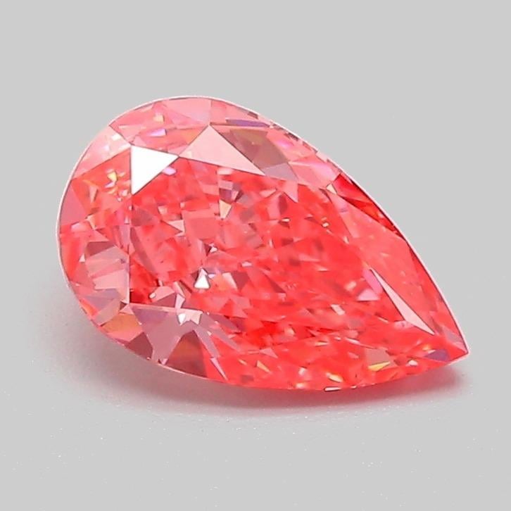 1.05 Ct. Fancy Vivid  Pink Pear Lab Grown Diamond