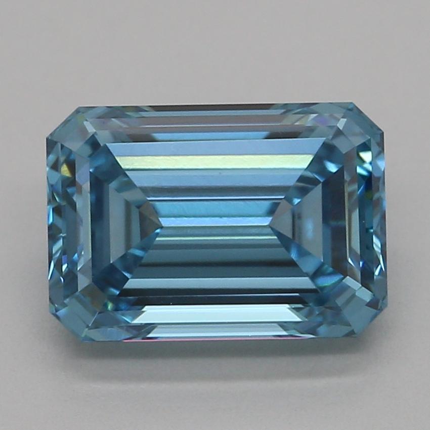 1.51 Ct. Fancy Vivid Blue Emerald Lab Grown Diamond