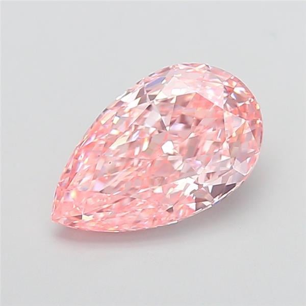 4.10 Ct. Fancy Vivid Pink Pear Lab Grown Diamond