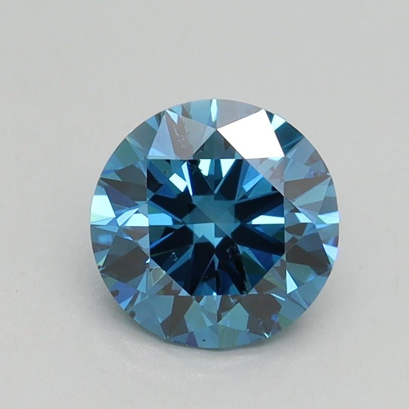 1.09 Ct. Fancy Vivid Blue Round Lab Grown Diamond