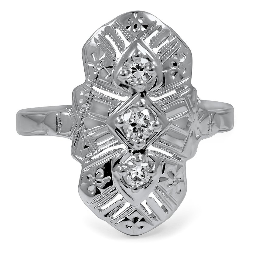 Edwardian Diamond Cocktail Ring