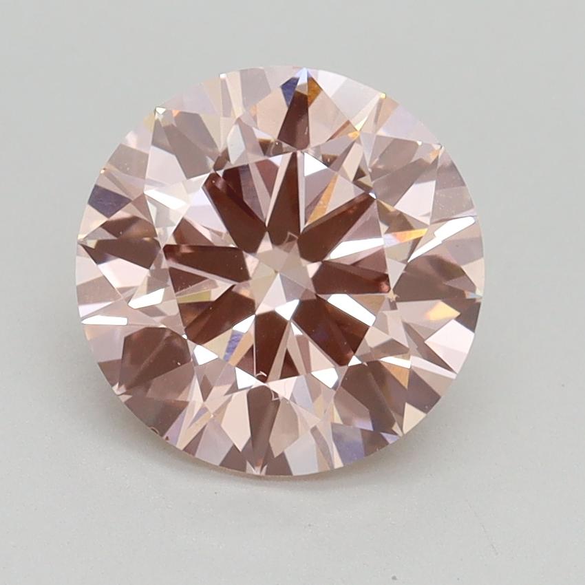 2.14 Ct. Fancy Intense Pink Round Lab Grown Diamond