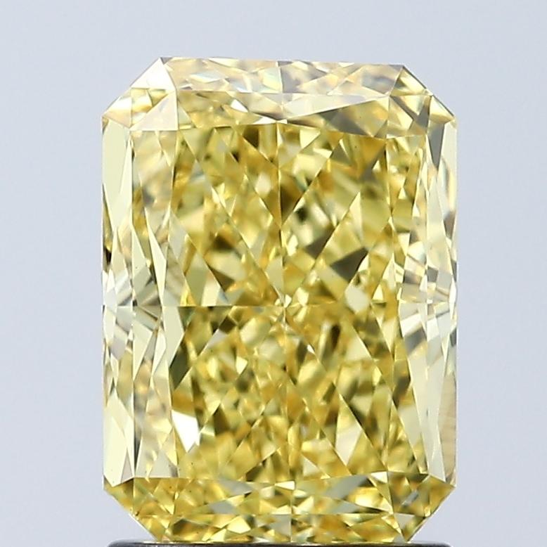 2.05 Ct. Fancy Vivid Yellow Radiant Lab Grown Diamond