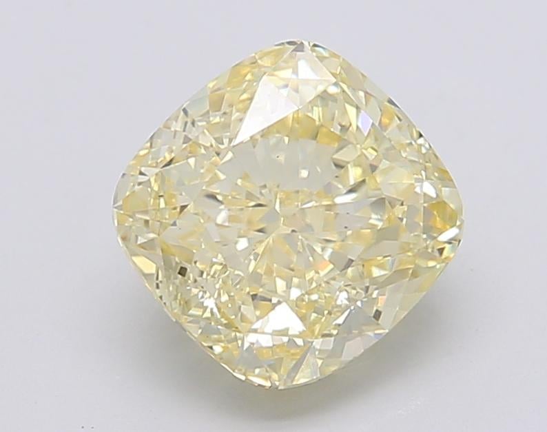 2.49 Ct. Fancy Intense Yellow Cushion Lab Grown Diamond