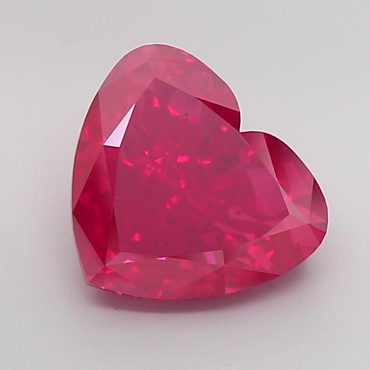 5.04 Ct. Fancy Vivid Pink Heart Lab Grown Diamond