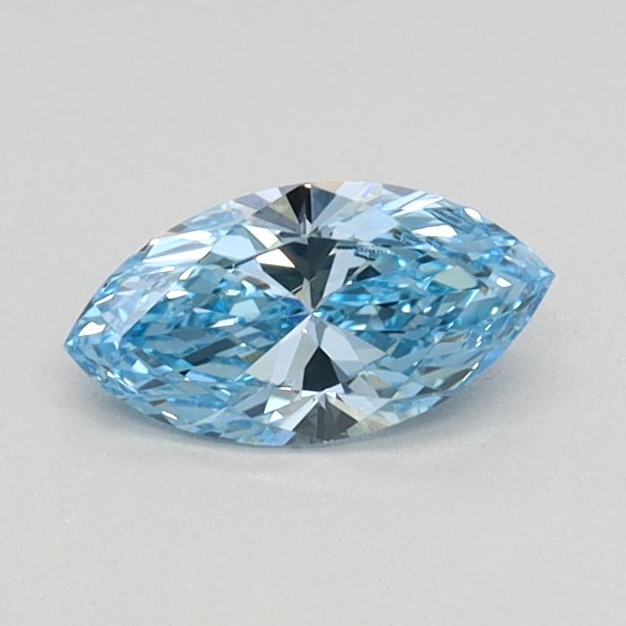 0.32 Ct. Fancy Vivid Blue Marquise Lab Grown Diamond