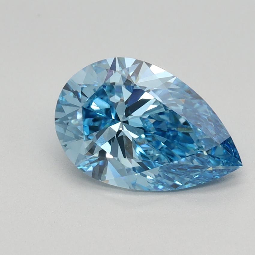 1.18 Ct. Fancy Vivid Blue Pear Lab Grown Diamond