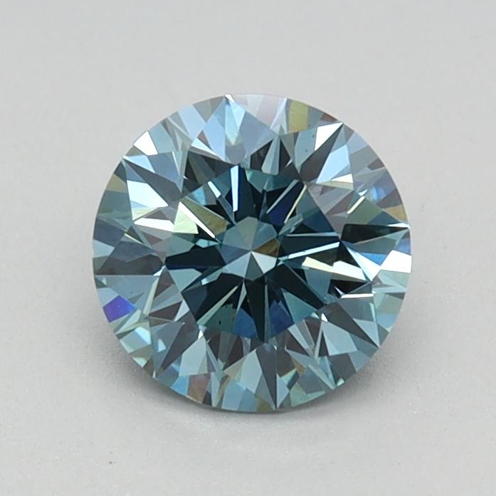 0.70 Ct. Fancy Vivid Blue Round Lab Grown Diamond