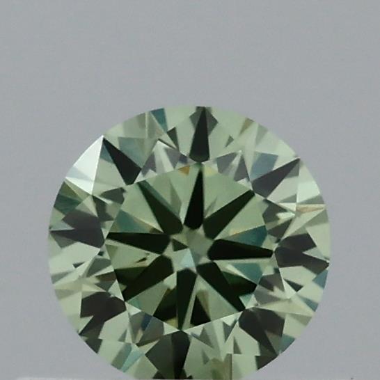 0.40 Ct. Fancy Vivid Green Round Lab Grown Diamond