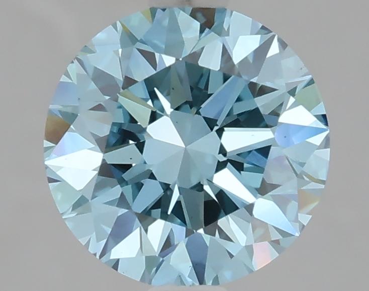 1.51 Ct. Fancy Vivid Blue Round Lab Grown Diamond