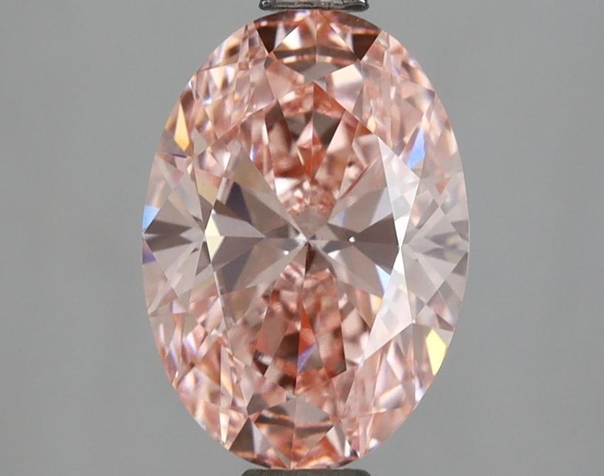 2.02 Ct. Fancy Vivid Pink Oval Lab Grown Diamond