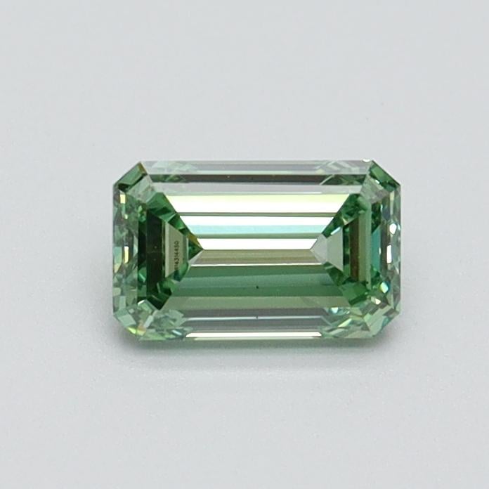 0.50 Ct. Fancy Intense Pacific Green Emerald Lab Grown Diamond