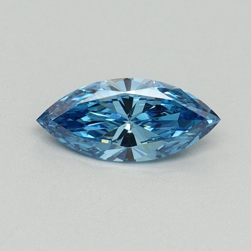 0.50 Ct. Fancy Vivid Blue Marquise Lab Grown Diamond