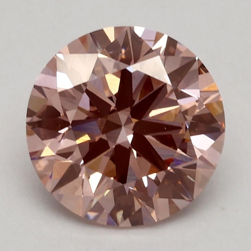 2.20 Ct. Fancy Intense Pink Round Lab Grown Diamond