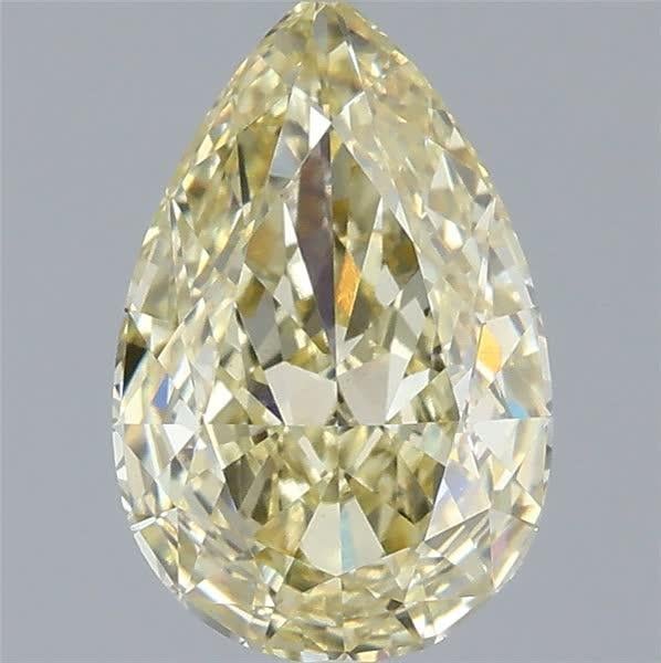 2.08 Ct. Fancy Yellow Pear Lab Grown Diamond