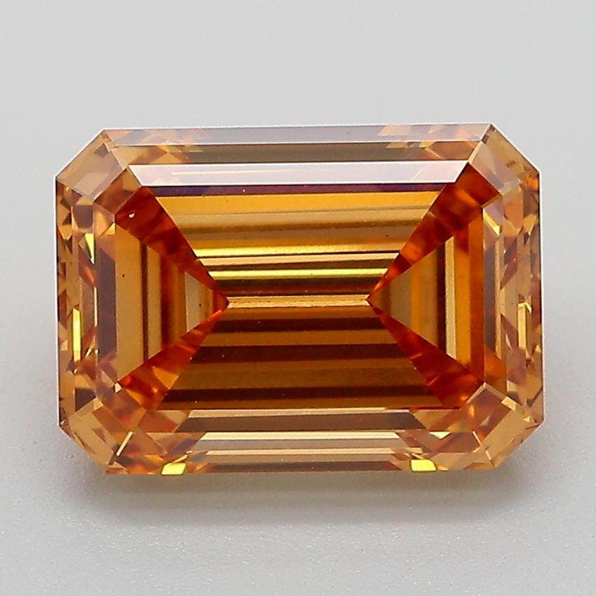 3.10 Ct. Fancy Light  Brown Emerald Lab Grown Diamond