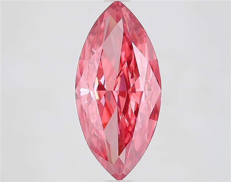 3.41 Ct. Fancy Vivid Pink Marquise Lab Grown Diamond
