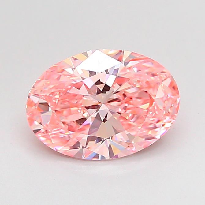 1.19 Ct. Fancy Vivid Pink Oval Lab Grown Diamond
