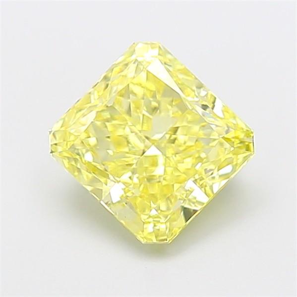 2.13 Ct. Fancy Intense Yellow Radiant Lab Grown Diamond