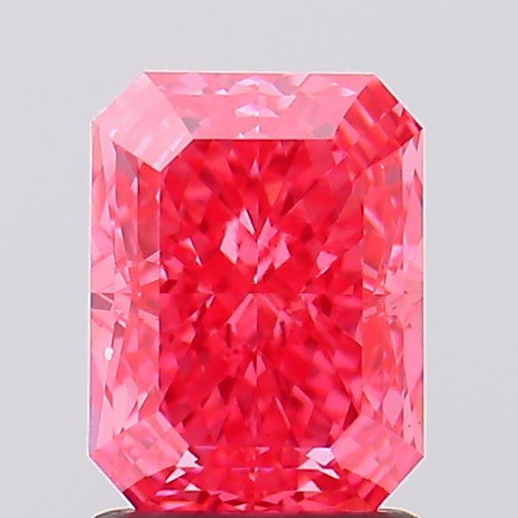 1.70 Ct. Fancy Vivid Pink Radiant Lab Grown Diamond