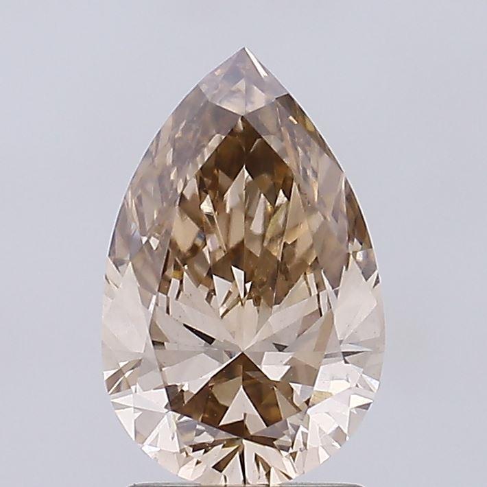 1.49 Ct. Fancy Brown Pear Lab Grown Diamond