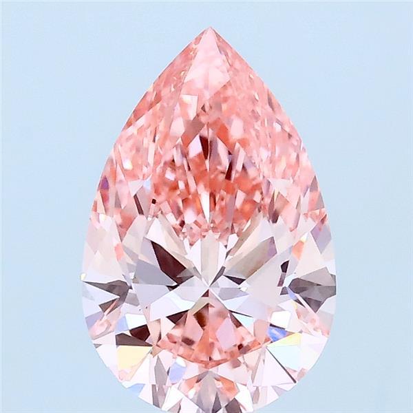 1.51 Ct. Fancy Vivid Pink Pear Lab Grown Diamond