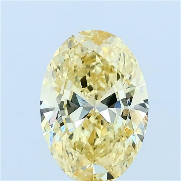 0.77 Ct. Fancy Yellow Oval Lab Grown Diamond