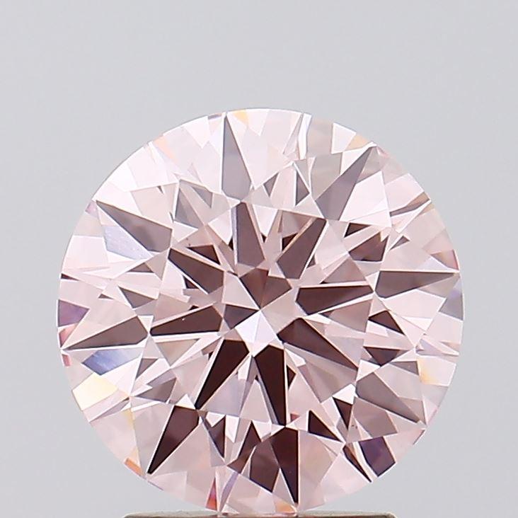 2.51 Ct. Fancy Intense Pink Round Lab Grown Diamond