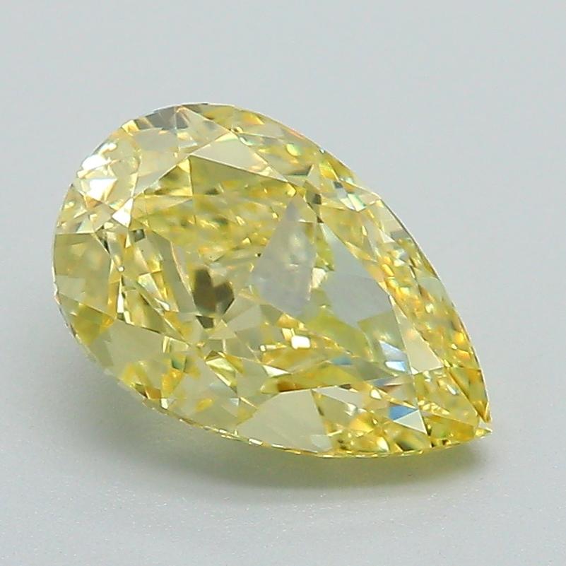 1.83 Ct. Fancy Intense Yellow Pear Lab Grown Diamond