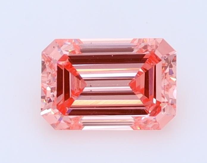 0.42 Ct. Fancy Vivid  Pink Emerald Lab Grown Diamond