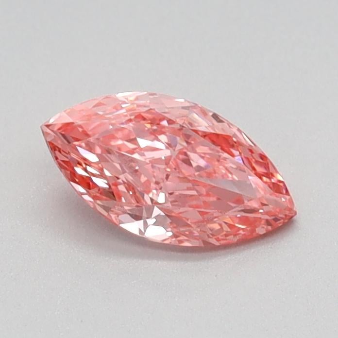 0.35 Ct. Fancy Vivid Pink Marquise Lab Grown Diamond