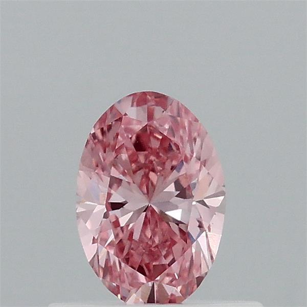 0.46 Ct. Fancy Vivid Pink Oval Lab Grown Diamond