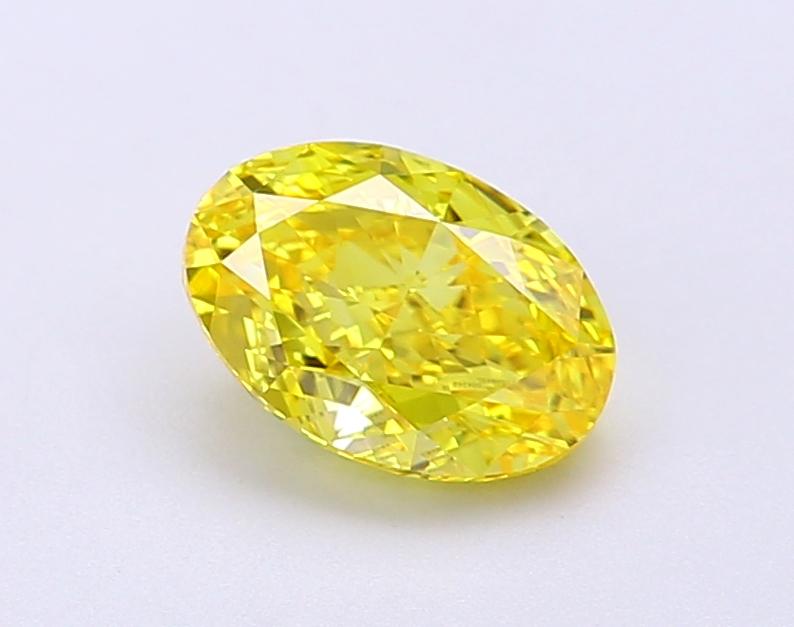 1.2 Ct. Fancy Vivid Yellow Oval Lab Grown Diamond