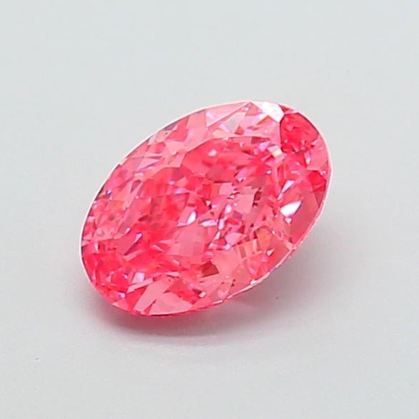 1.25 Ct. Fancy Vivid Pink Oval Lab Grown Diamond