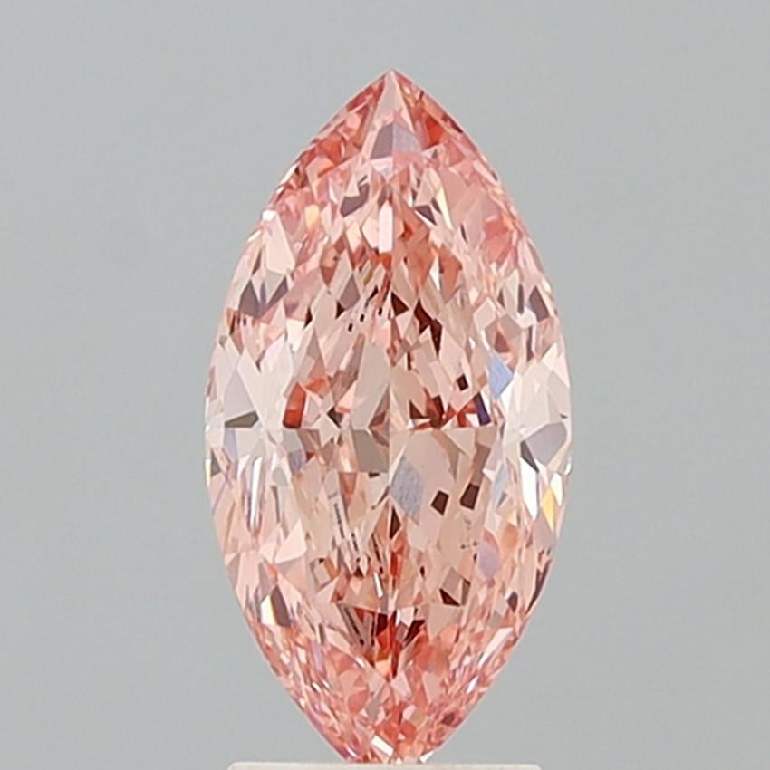 2.75 Ct. Fancy Vivid Pink Marquise Lab Grown Diamond