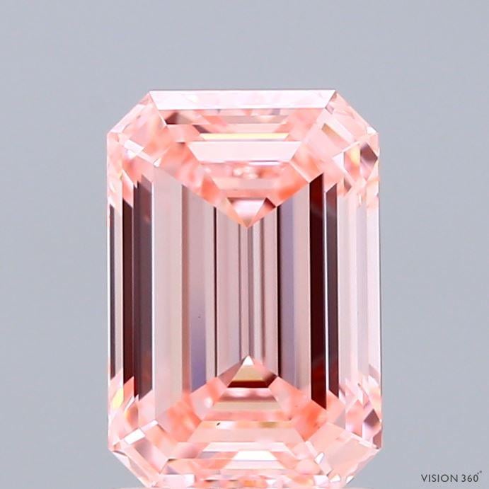 2.01 Ct. Fancy Intense Pink Emerald Lab Grown Diamond
