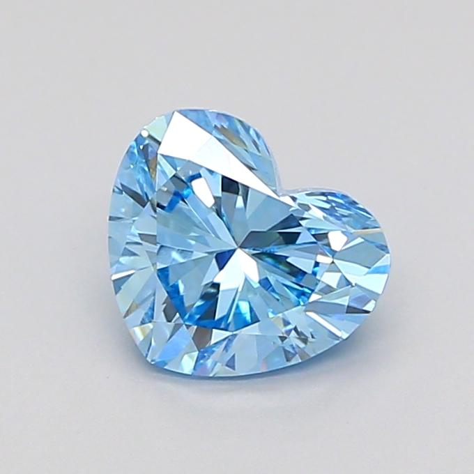 1.05 Ct. Fancy Vivid Blue Heart Lab Grown Diamond