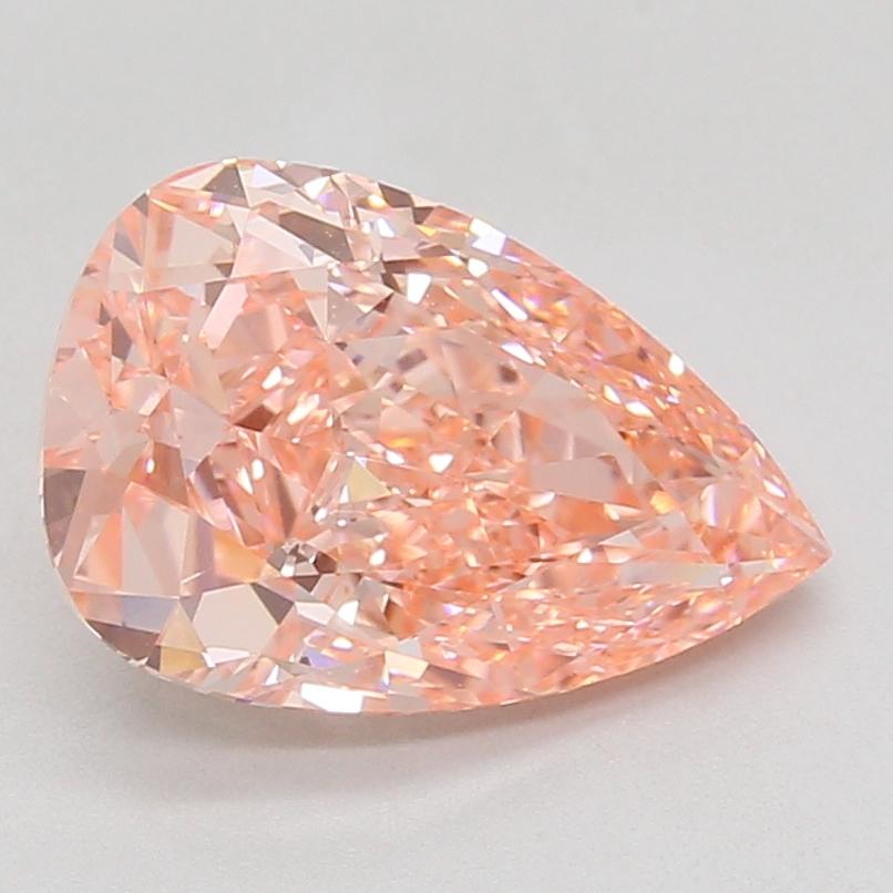 4.05 Ct. Fancy Vivid Pink Pear Lab Grown Diamond