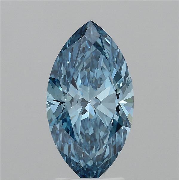 3.00 Ct. Fancy Vivid Blue Marquise Lab Grown Diamond