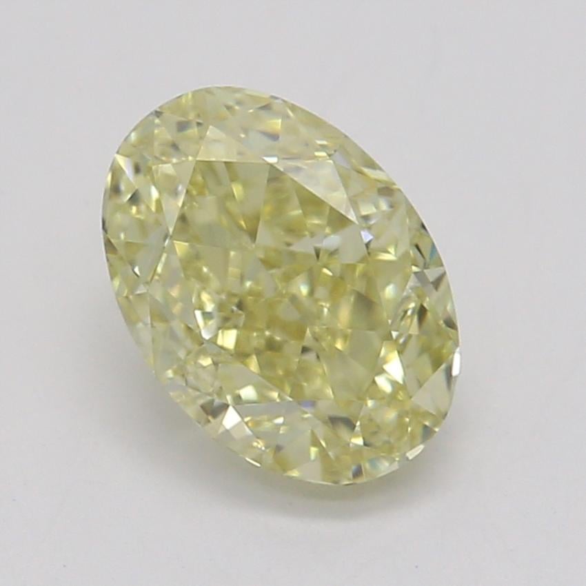 0.70 Ct. Fancy Yellow Oval Diamond