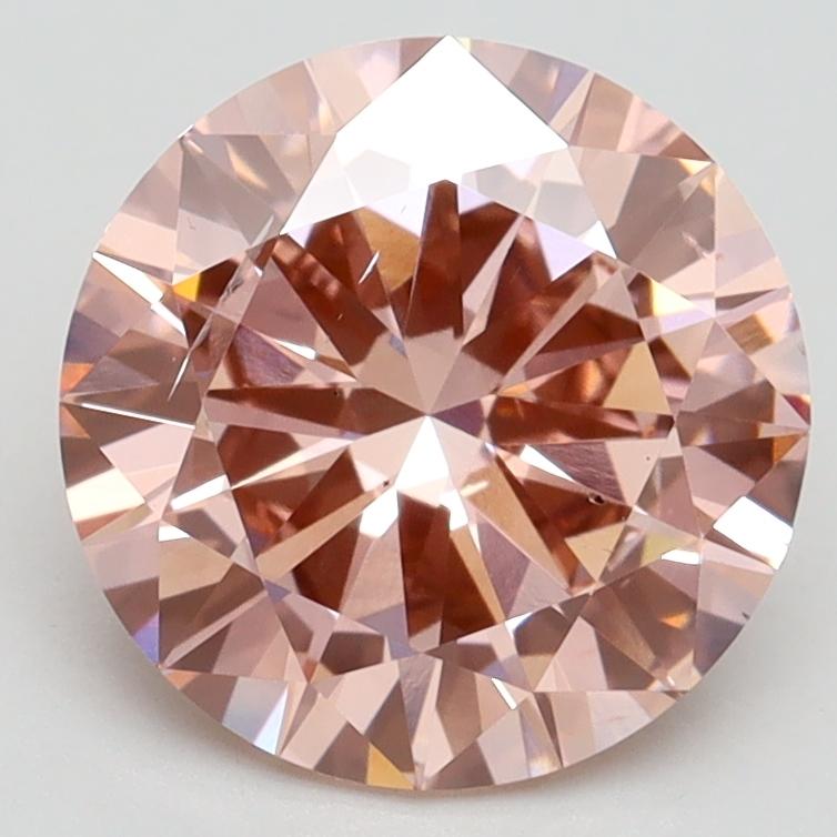 2.52 Ct. Fancy Intense Pink Round Lab Grown Diamond