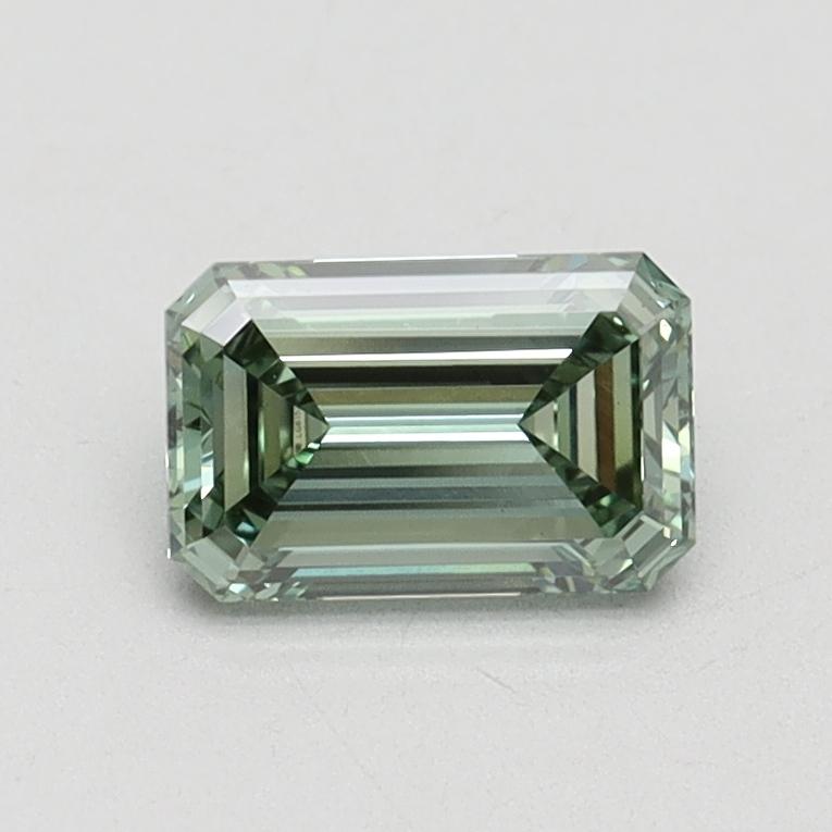 0.77 Ct. Fancy Intense Green Emerald Lab Grown Diamond